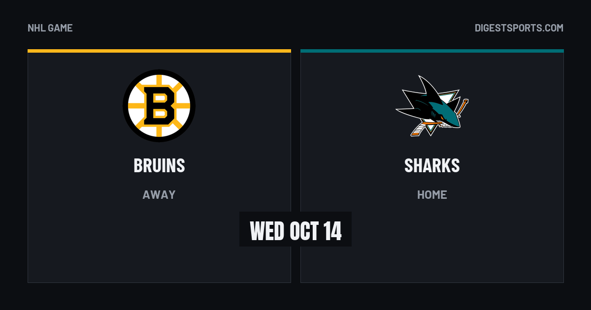 Boston Bruins vs San Jose Sharks (Oct 13, 2026): NHL Box Score & Player ...